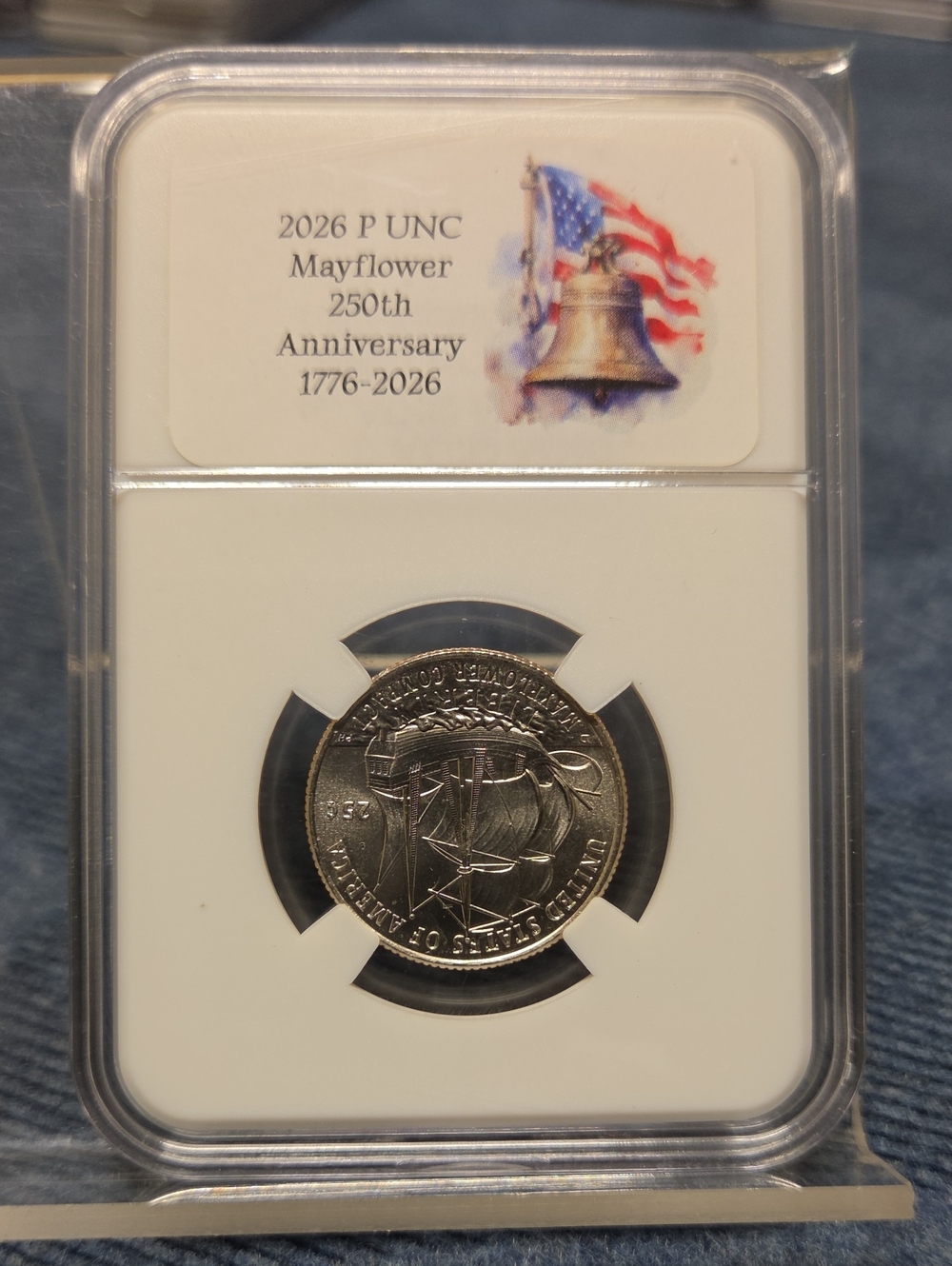 2026 Mayflower 250th Anniversary Commemorative Coin - Silver Tone